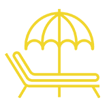 A solid yellow lemon icon on a transparent background.