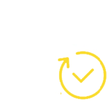 Yellow paint blotch on a white background.